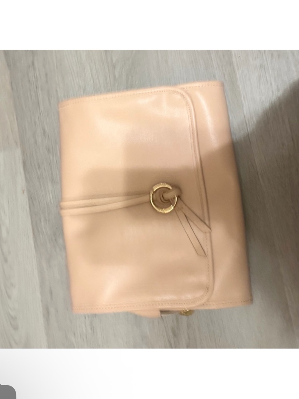 NWOT Lancôme peach folding makeup bag